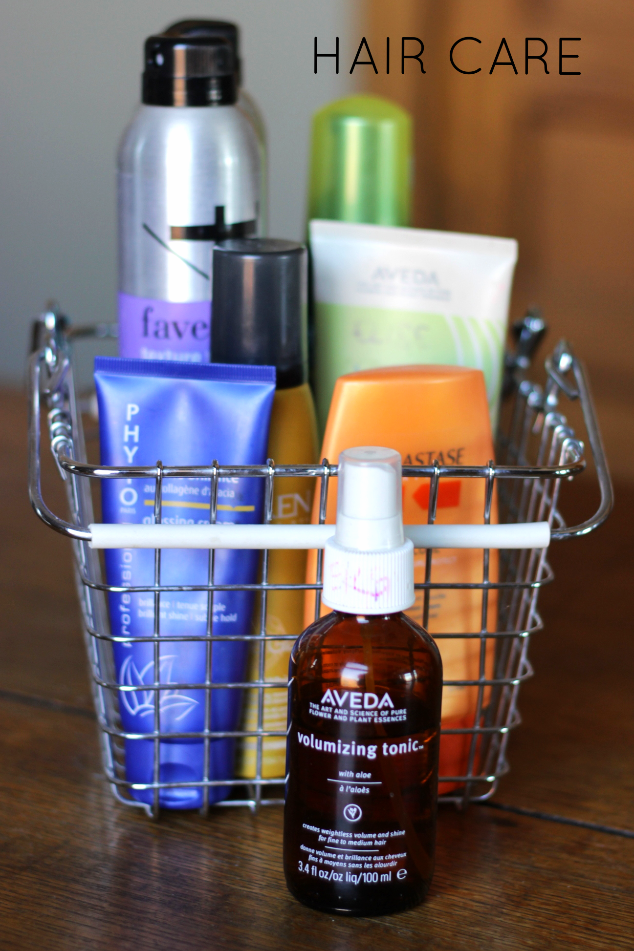 hair care storage on belle meets world blog