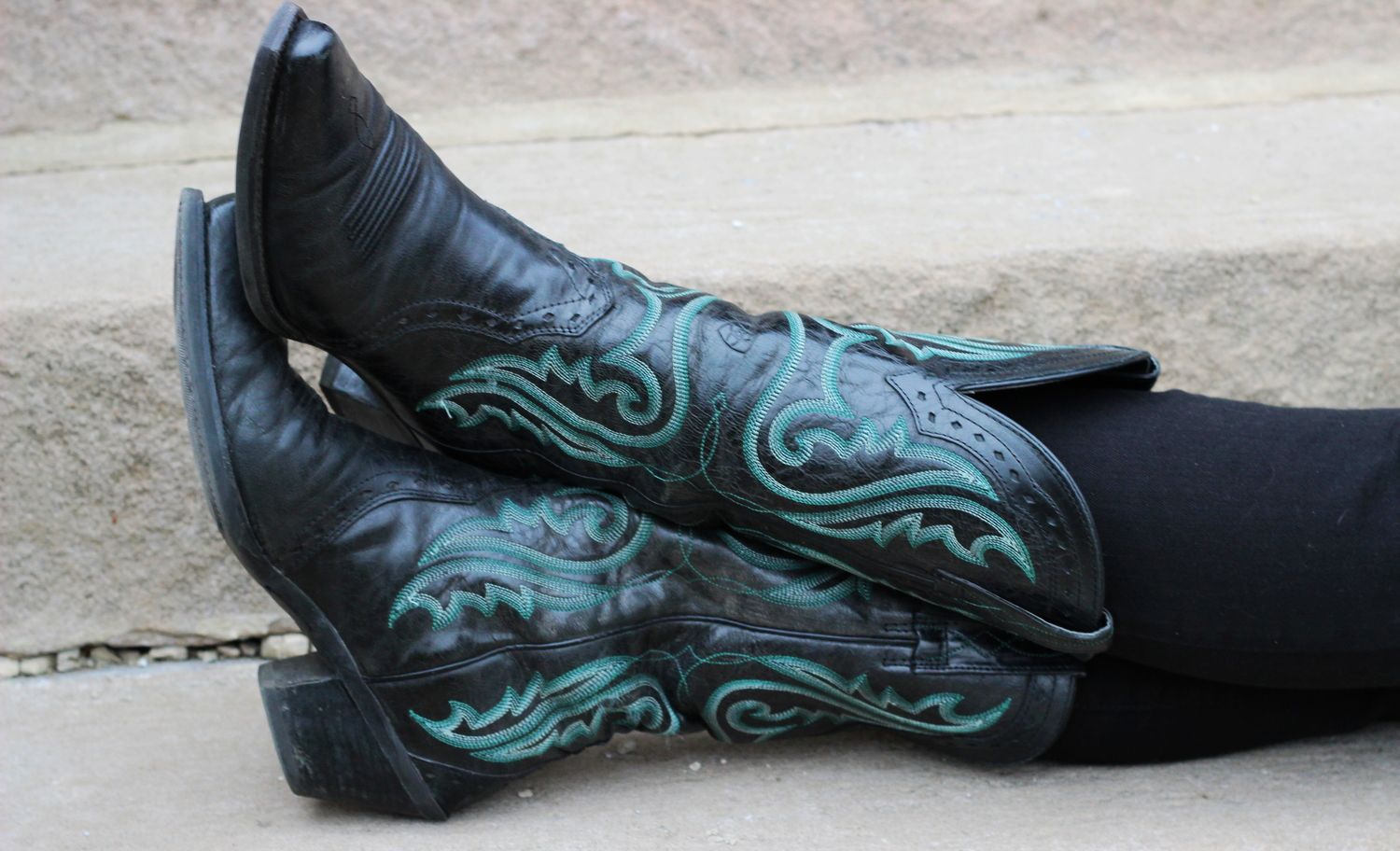 cowboy boots on belle meets world blog