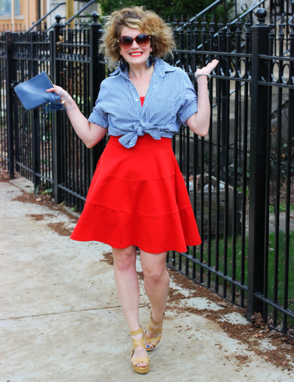 The gingham trend on belle meets world blog