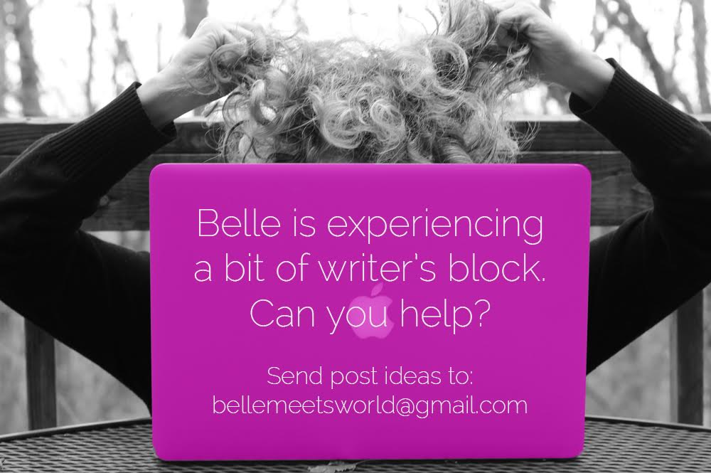 BELLE HAS WRITER’S BLOCK – CAN YOU HELP?