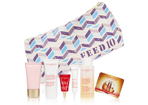 CLARINS FEED10 GIFT WITH ‘PURPOSE’ – GIVE 10 MEALS AND GET YOUR SKINCARE FIX