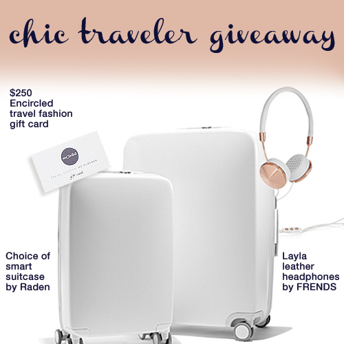 CHIC TRAVELER GIVEAWAY – JULY 12TH – 15TH – ONLY ON INSTAGRAM!