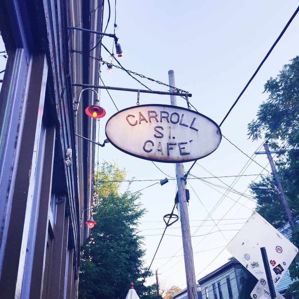 Carroll Street Cafe is one of our new favorite places, right near our new apartment! 