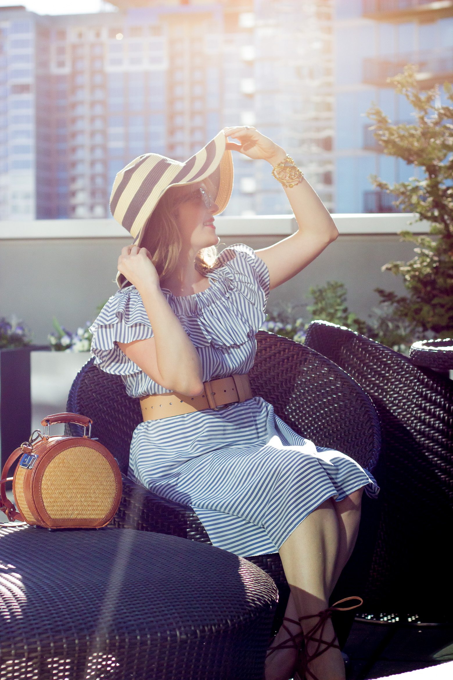 Summer dresses under $100, basket bag, sun hat