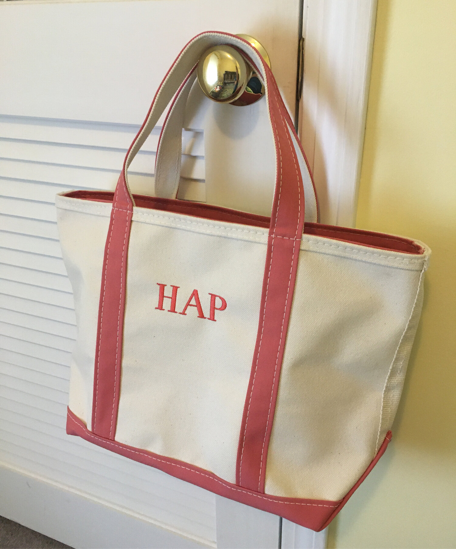 Monogrammed Medium Boat Tote - More Colors Available
