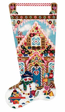 Gingerbread House Stocking - Melissa Shirley Designs 1146 — Tony Minieri  Designs