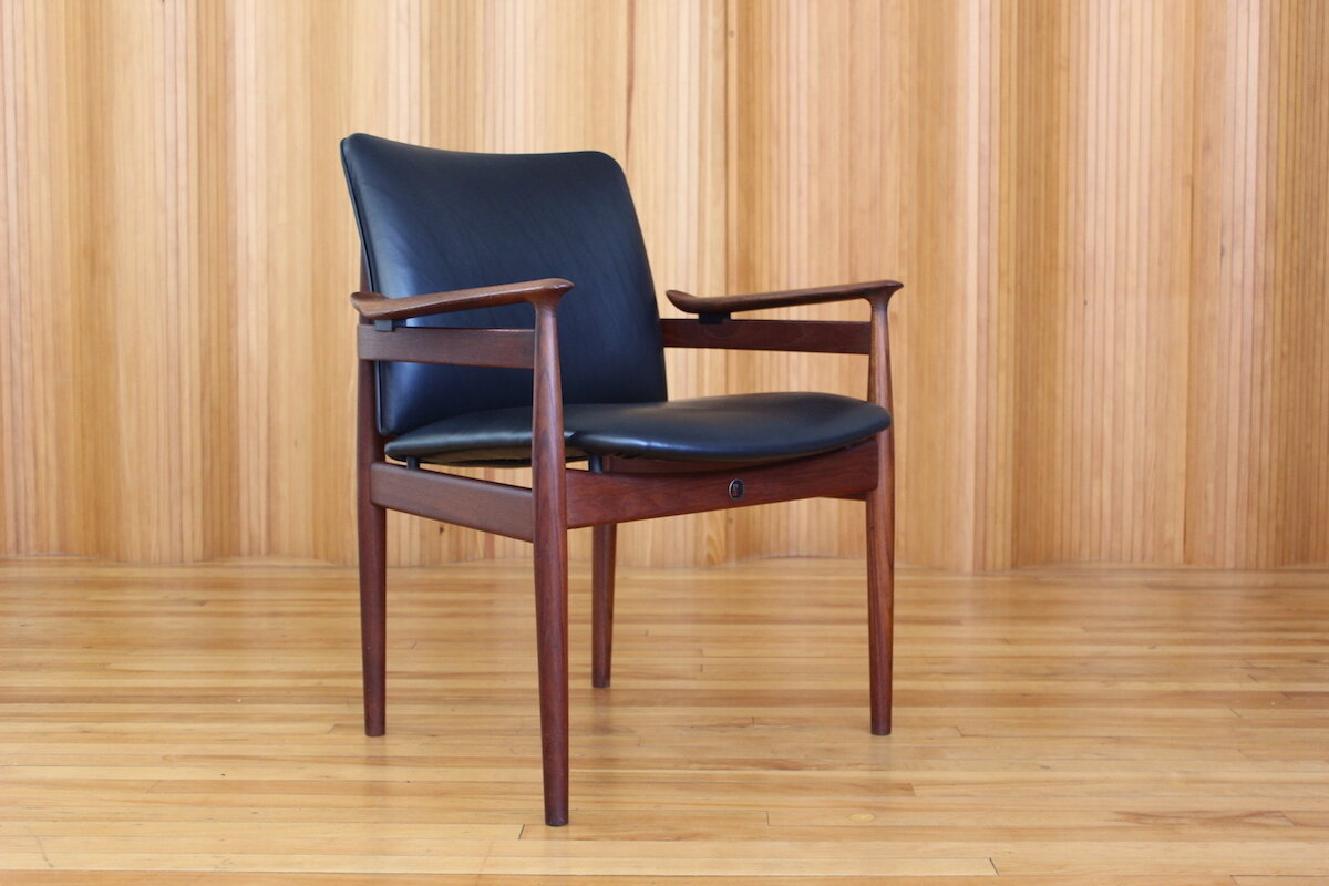 Finn Juhl armchair / desk chair chair - model 192 - France & Son —  Twentieth Century Antiques