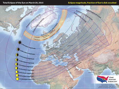 The total solar eclipse 2015