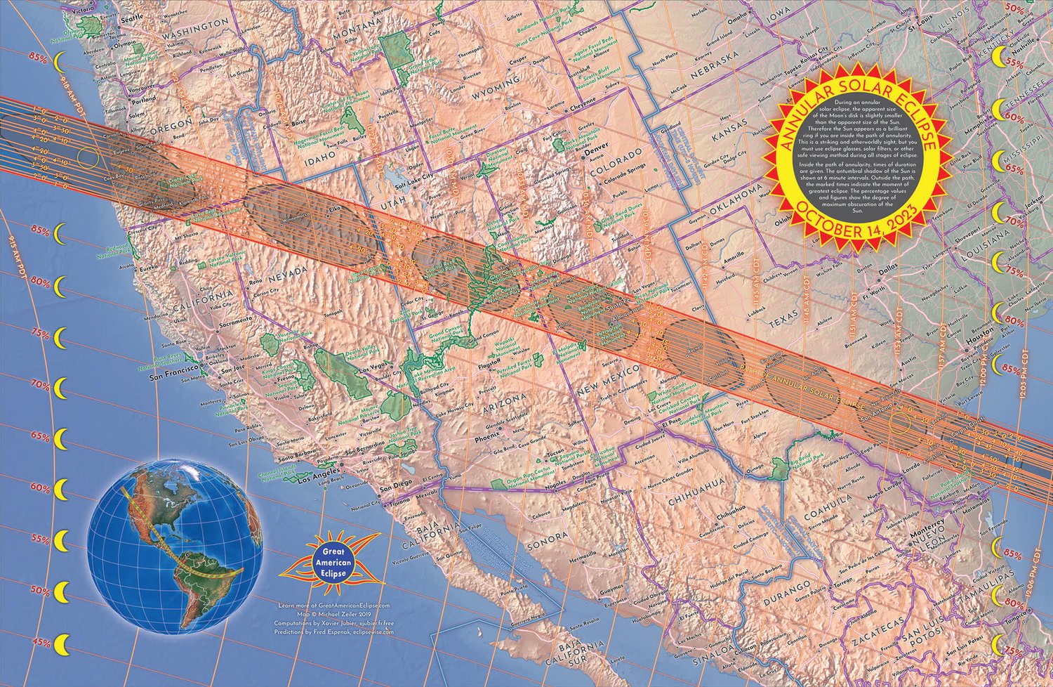 Annular solar eclipse In the US. See the annular solar eclipse path, eclipse times, and see where to view the annular solar eclipse in the US. See dri