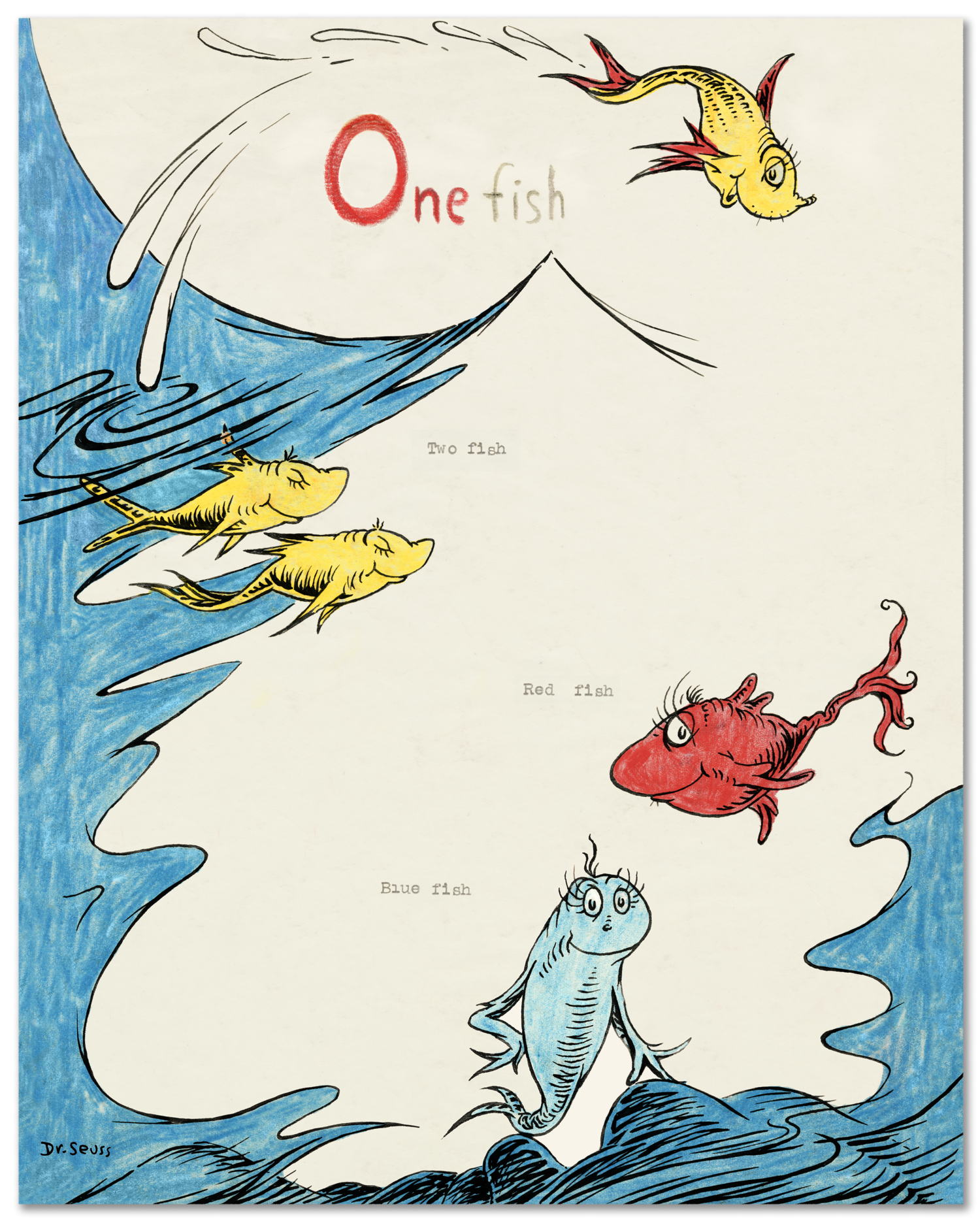 One Fish Two Fish Red fish Blue Fish — ChaseArt Companies