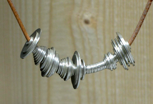 Waveform Necklace by Berlin-based designer David Bizer