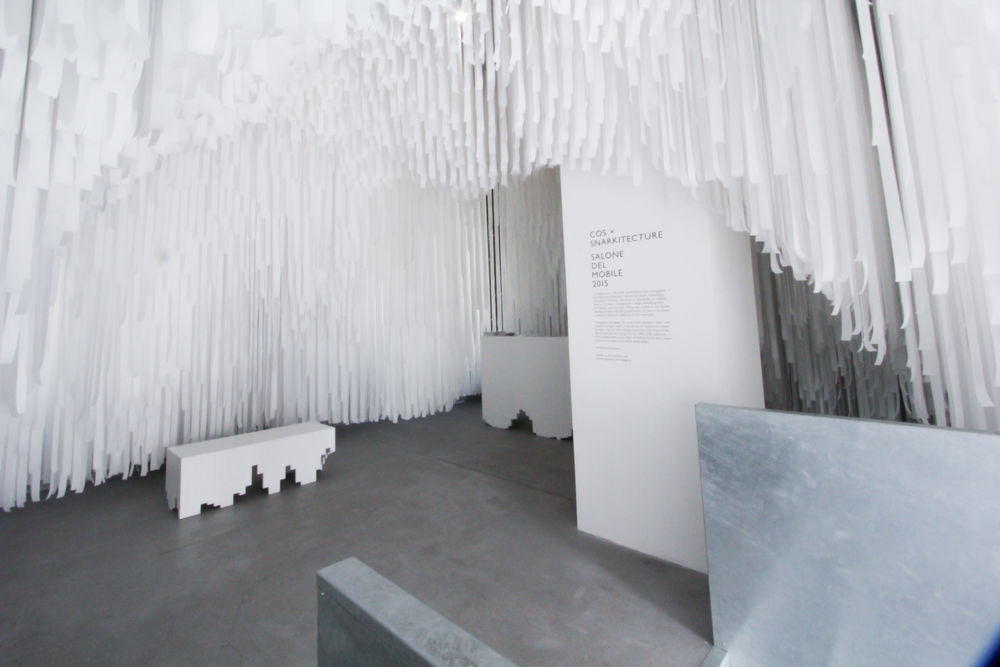 Cave with seat. COS x Snarkitecture. image ©futurecrafter