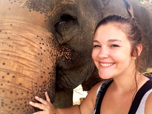   Hutsadin is an amazing place, they do such great work rescuing and caring for elephants in Hua Hin. This was a selfie I took with an elephant that is around 80 years old and was such a beauty. If you would like more information about Hutsadin, click     HERE     for my blog post on them.  