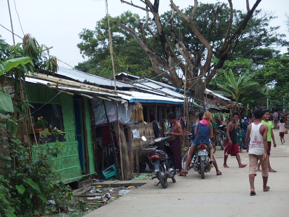 The streets of Hlaing Tharyar in the impoverished western outskirts of Yangon