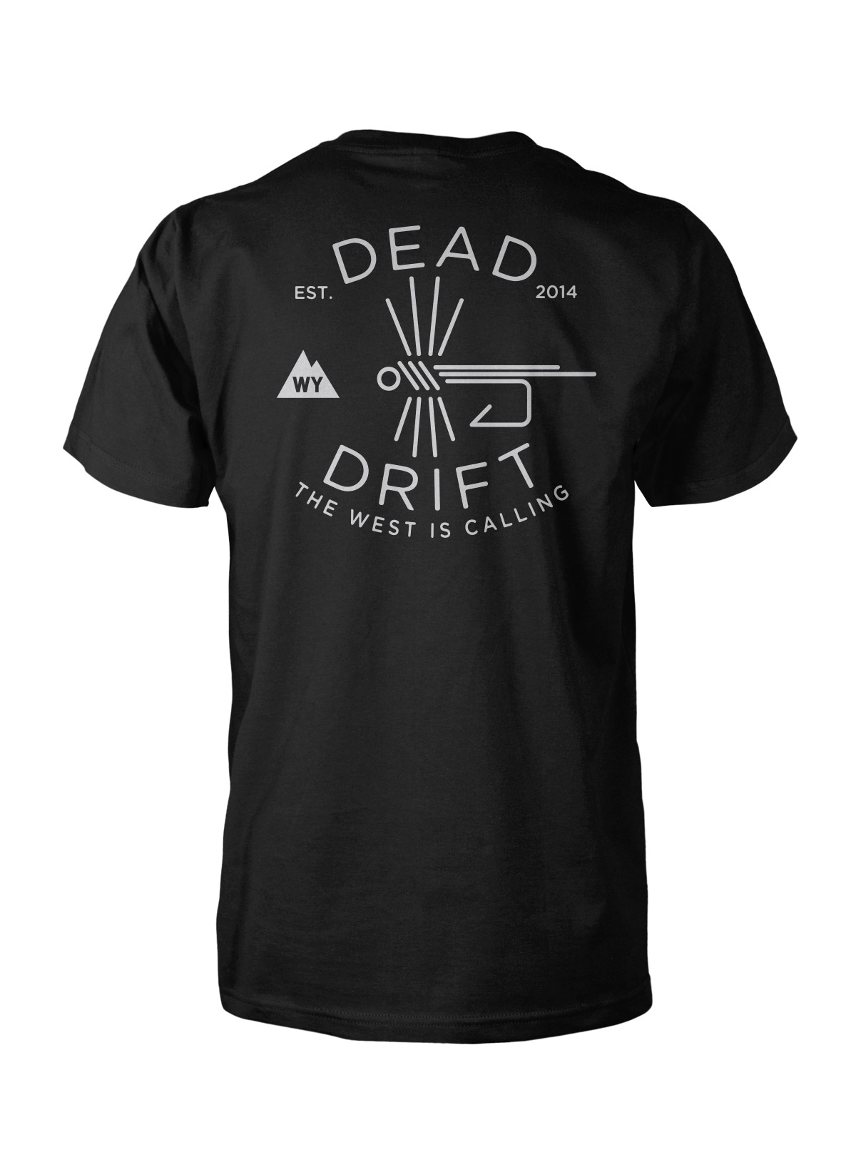 Fly Fishing T Shirt MILE HIGH FLY Colorado by Dead Drift Fly