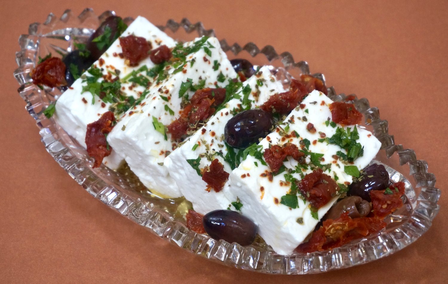 Herbed Feta Cheese with Sundried Tomatoes and Olives from Ronnie Fein