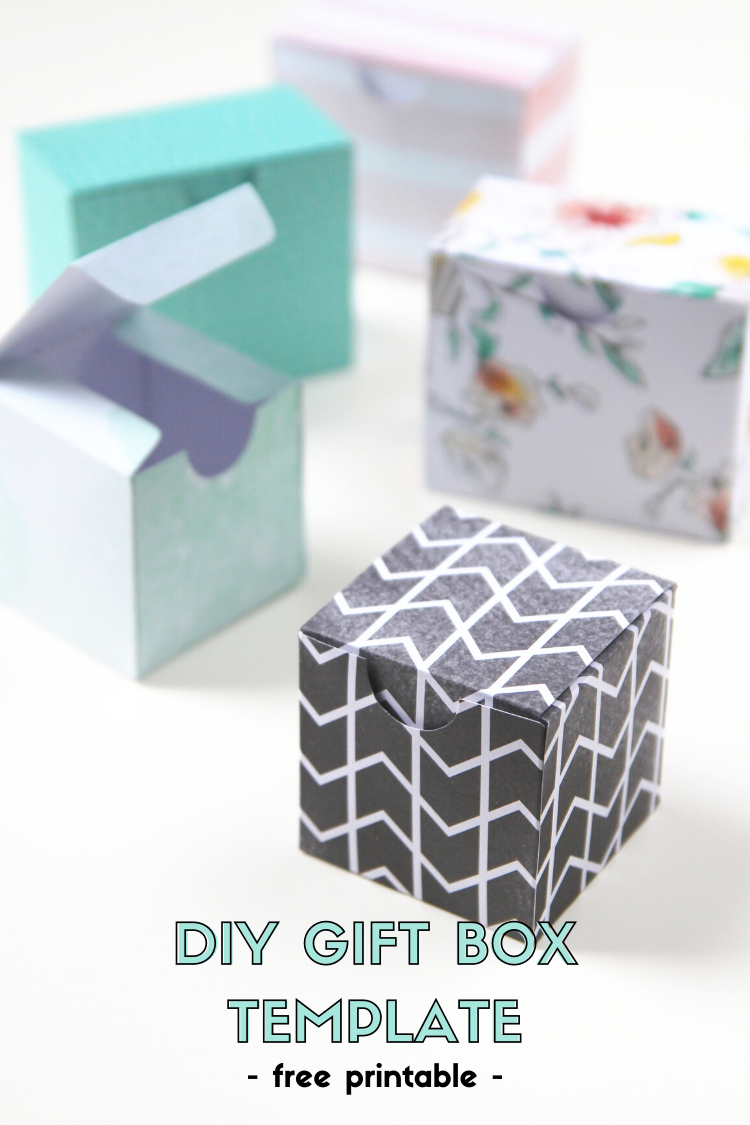 paper gift box template printables
