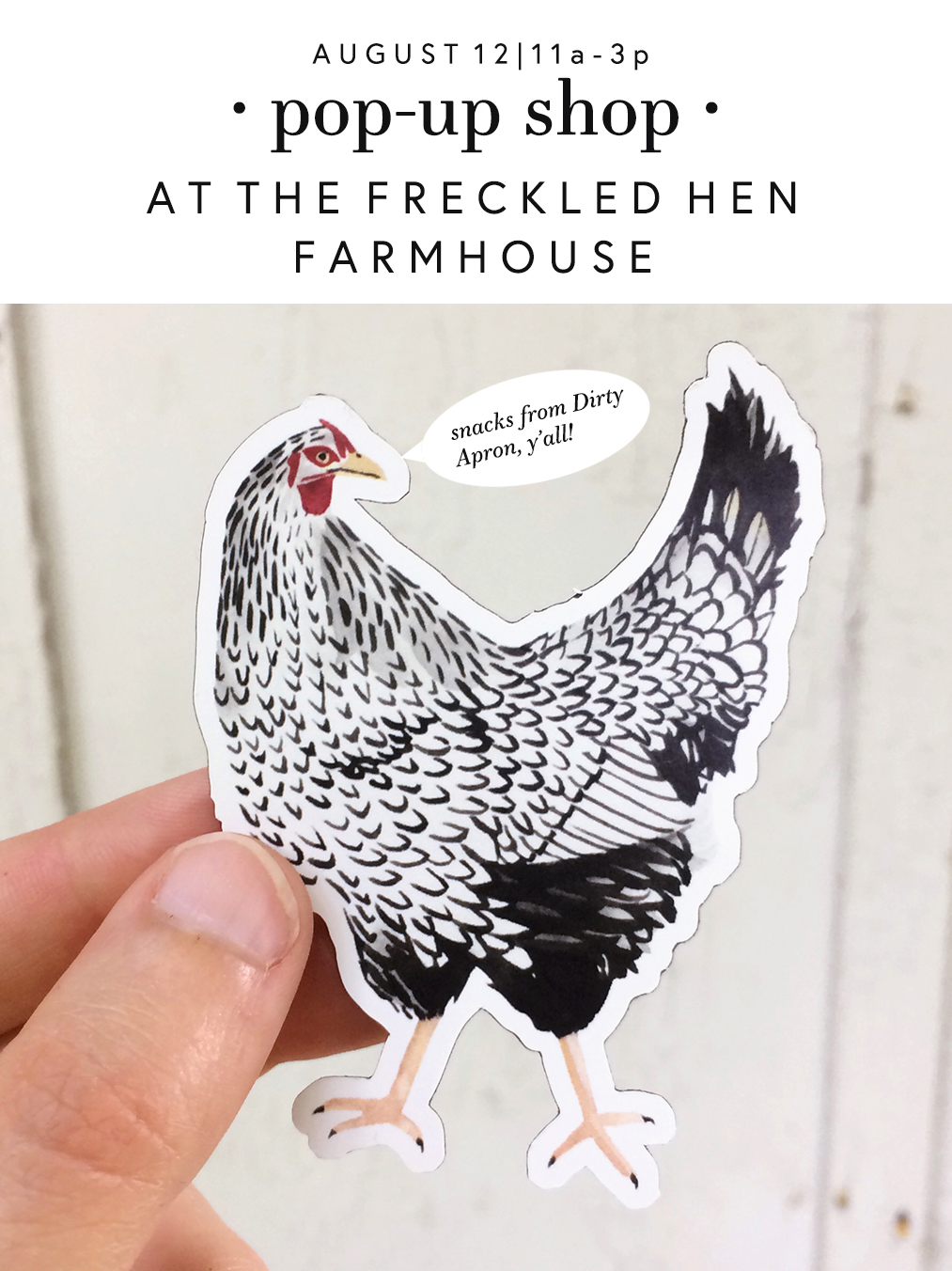May We Fly Pop Up With The Freckled Hen Farmhouse