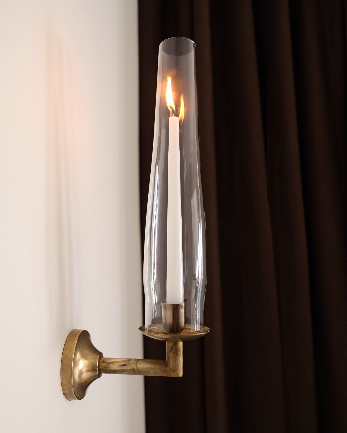 Brass Candle Sconce — Peter Dolkas