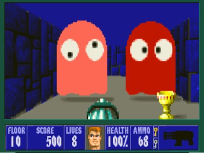screen5 pacman - Wolfenstein 3D (id Software, 1992)