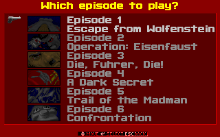 episodes - Wolfenstein 3D (id Software, 1992)