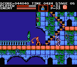 screen skel - Castlevania (Konami, 1986)