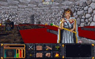 533964 the elder scrolls arena dos screenshot chatting with the queen - The Elder Scrolls: Arena (Bethesda Softworks, 1994)