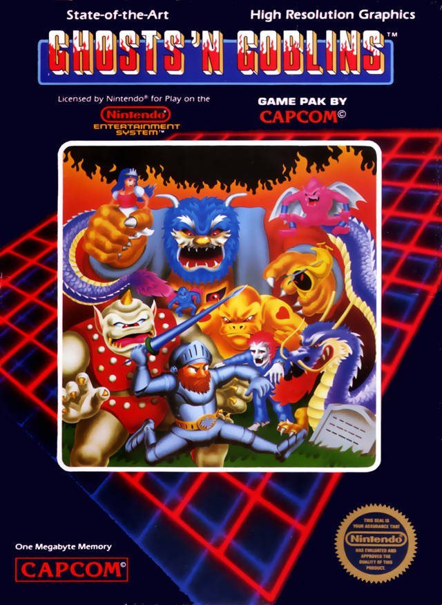 ghostsngoblinsnes - Ghosts & Goblins (Capcom, 1985)
