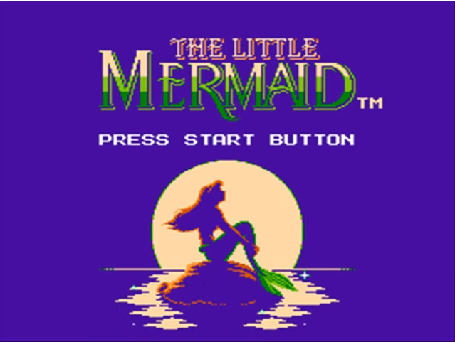 mermaid title - Grab Bag: Capcom's Disney on the NES