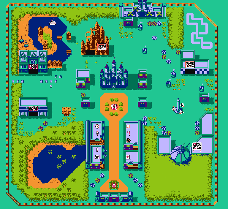 Adventures in the Magic Kingdom map - Grab Bag: Capcom's Disney on the NES