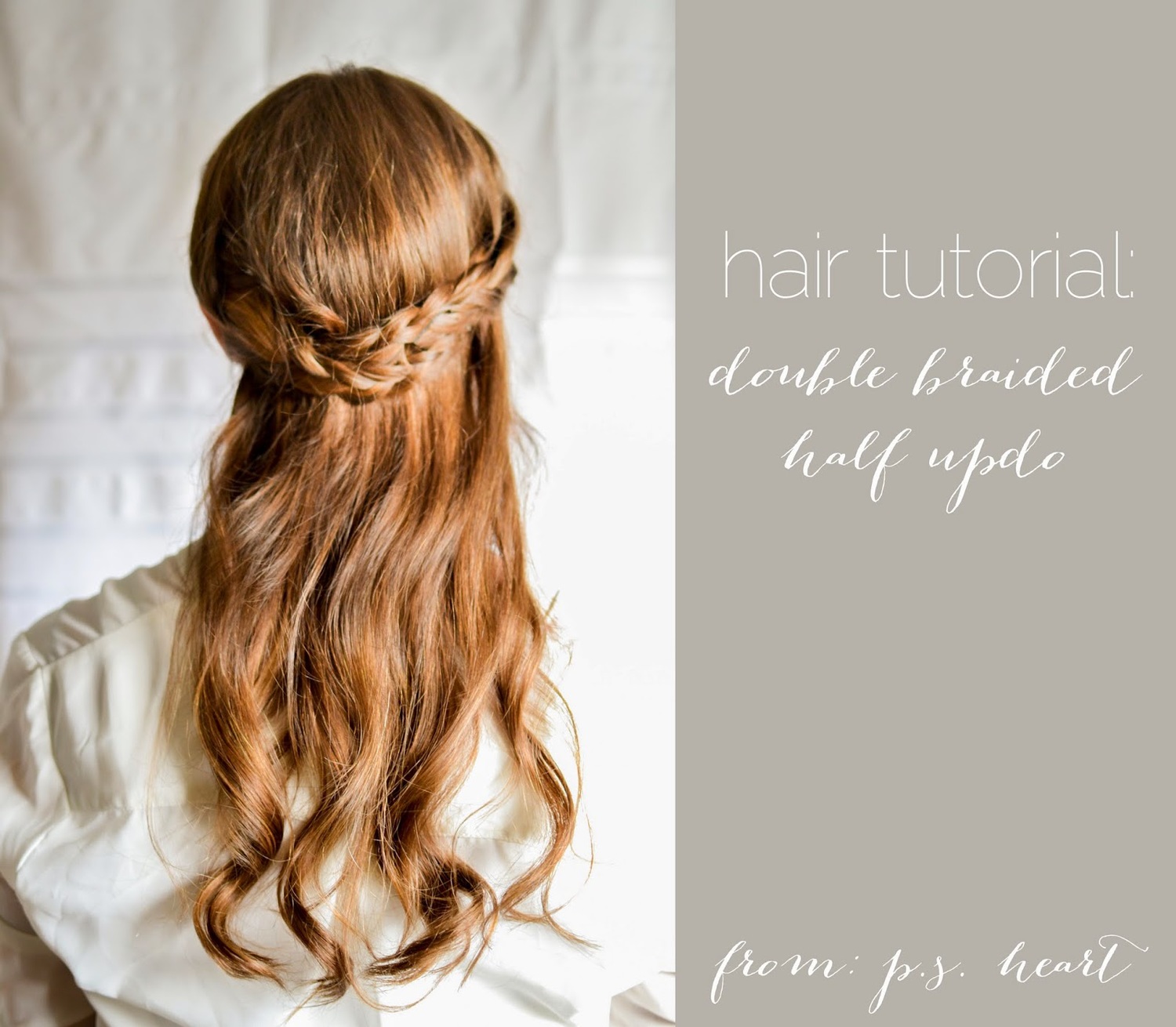 hair tutorial: double braided half updo — the farmer's daughter | let's  bake something