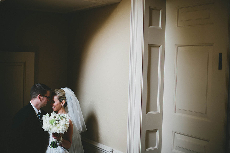 Bride and Groom Share an Intimate Moment After the Ceremony