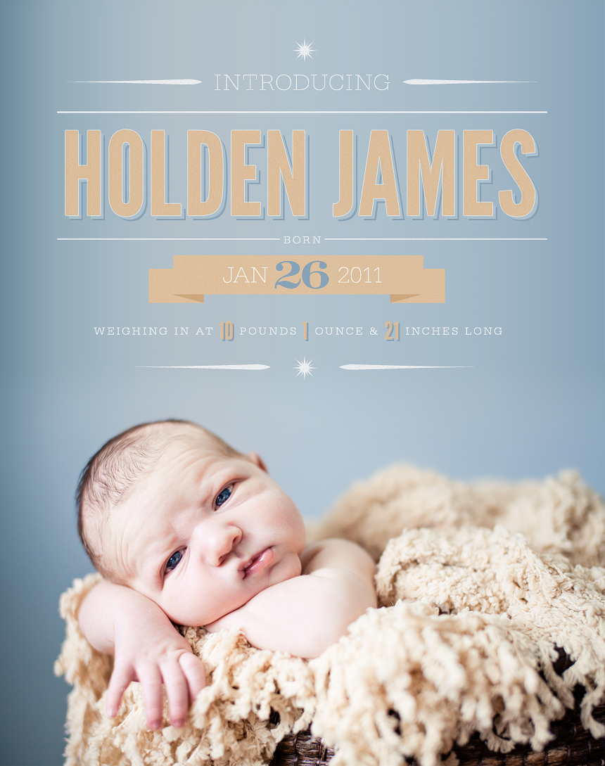 Dayton Ohio Childrens Newborn Photographer :: Announcement