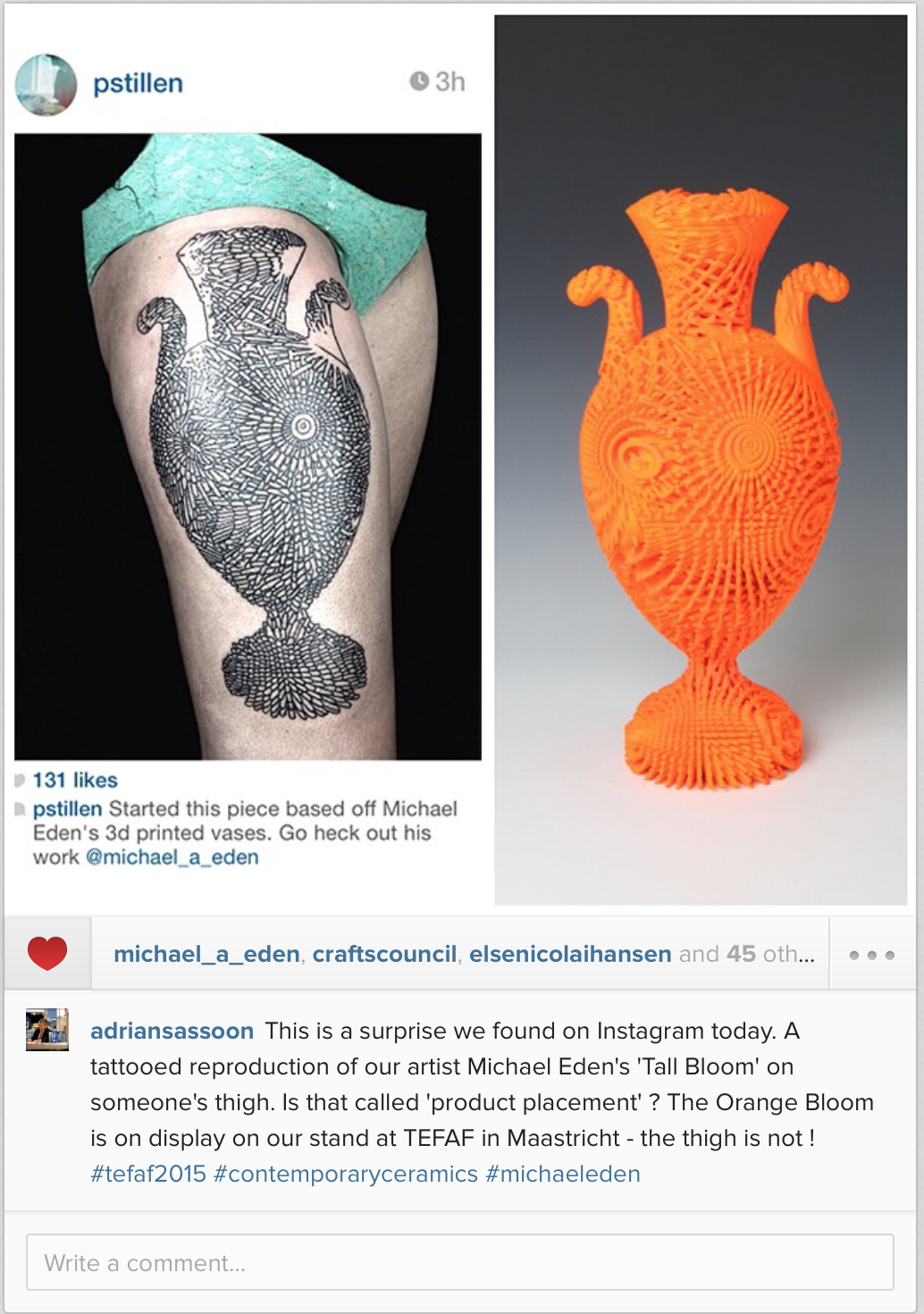 Instagram, Tattoos and the Tall Bloom... — Michael Eden | Maker