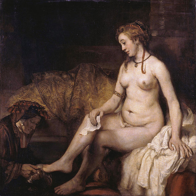 Rembrandt, Bethsabée au bain tenant la lettre de David (1654)