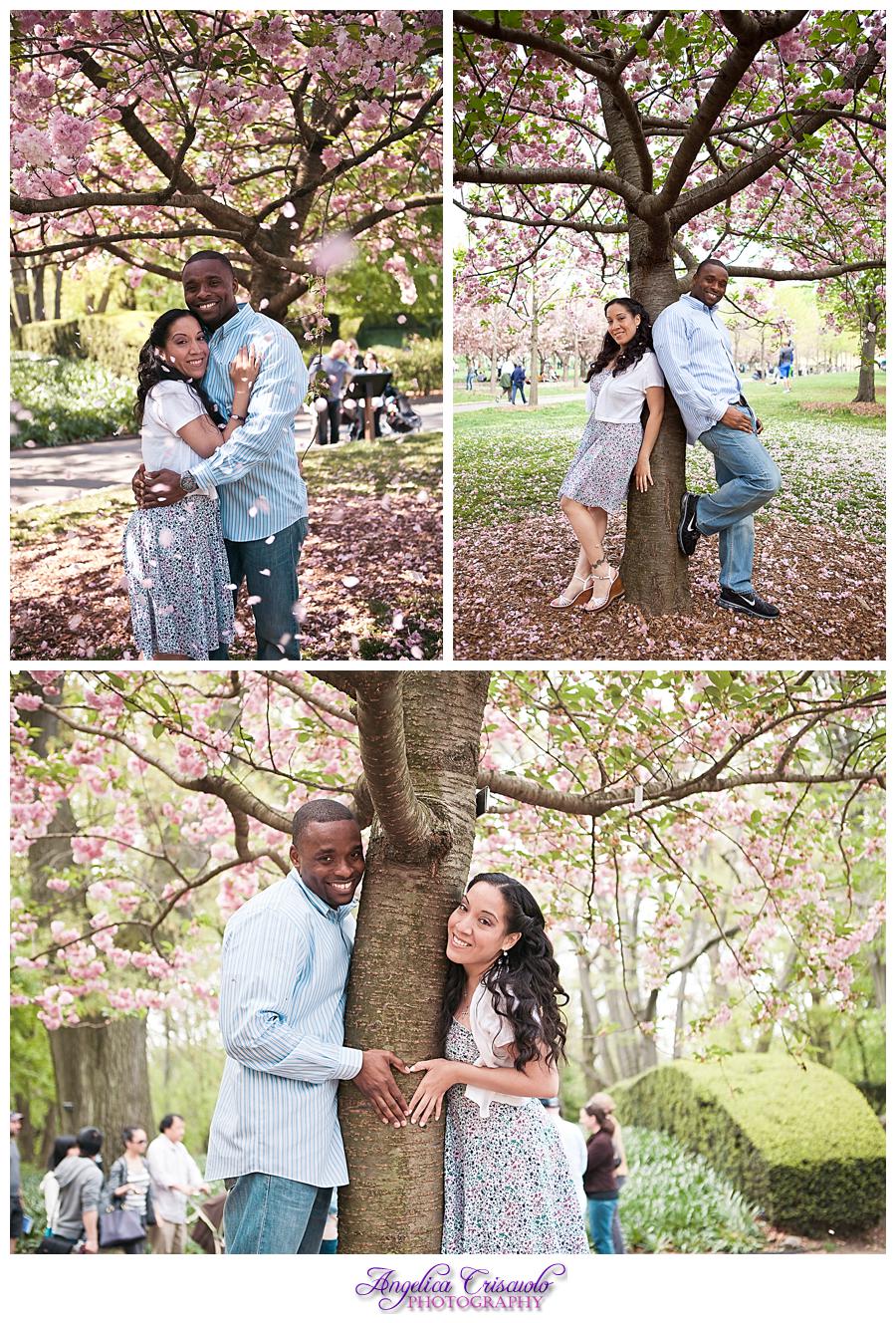 Guadalupe Roy Engagement Brooklyn Botanical Garden Cherry Blossoms Engagement Ideas Tulips 001