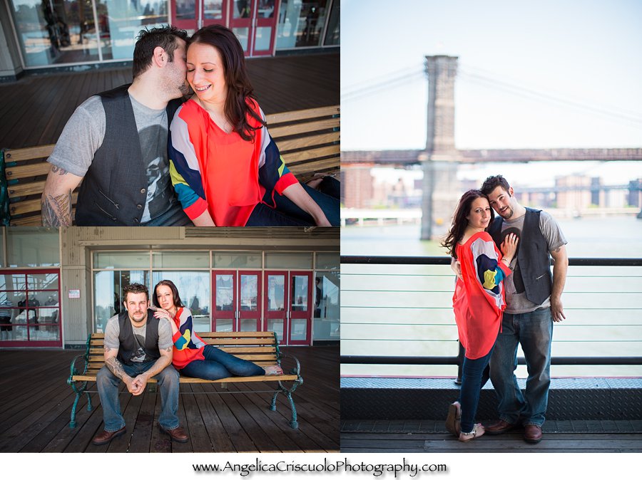New Jersey Brooklyn NYC and Queens NYC engagement photo idea