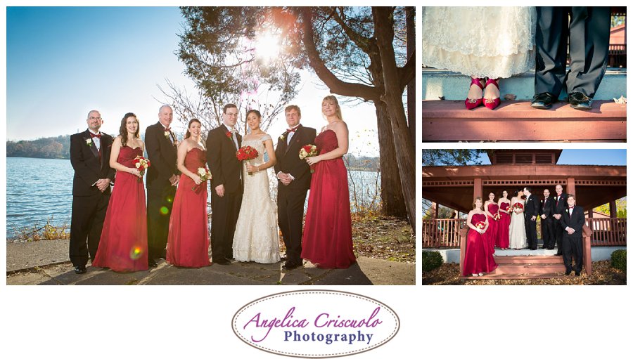 NJ Wedding Photographers Pompton Lake, Bridal Party Red theme, JenniferBrandonWedding-285_showit_showit