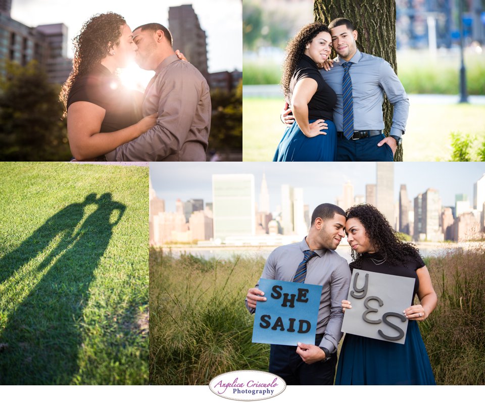 NYC Engagement Photos Ideas Fun at the Gantry State Park LIC Queens