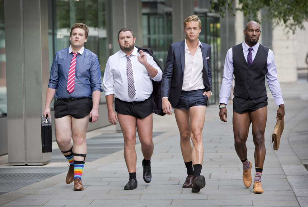 Men In Suit Shorts : Imago Image