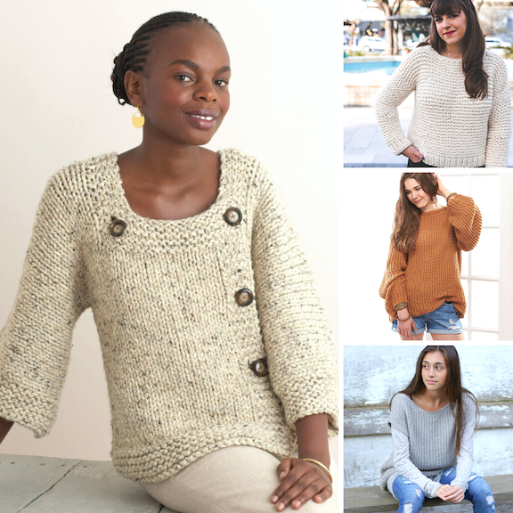 Dood in de wereld Concreet deeltje The 10 Easiest Sweaters to Knit - Free Patterns! — Blog.NobleKnits