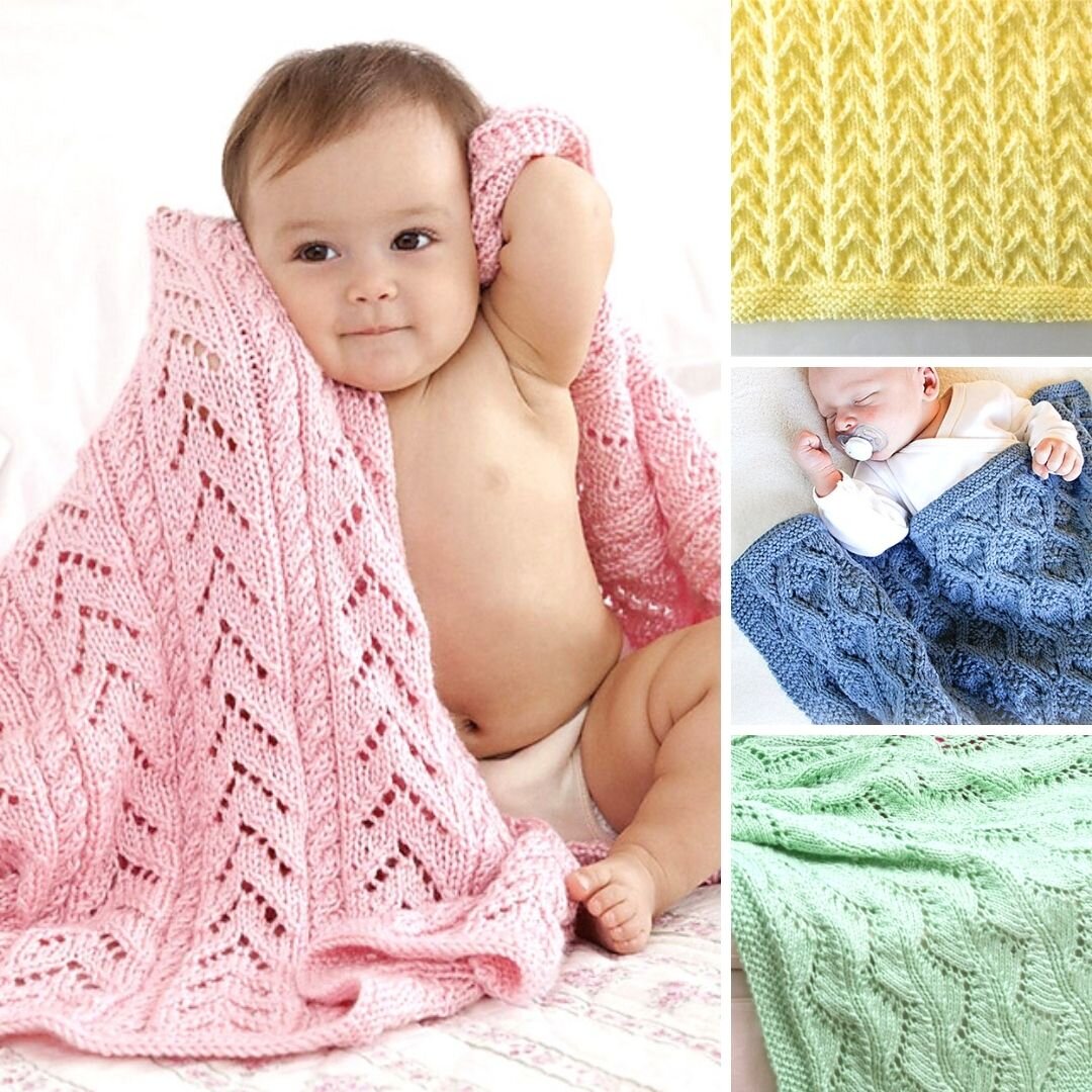9 Lace Baby Blanket Free Knitting Patterns — Blog.NobleKnits