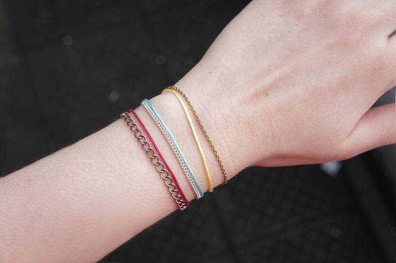 DIY: Delicate Thread Bracelets — Anuschka Rees