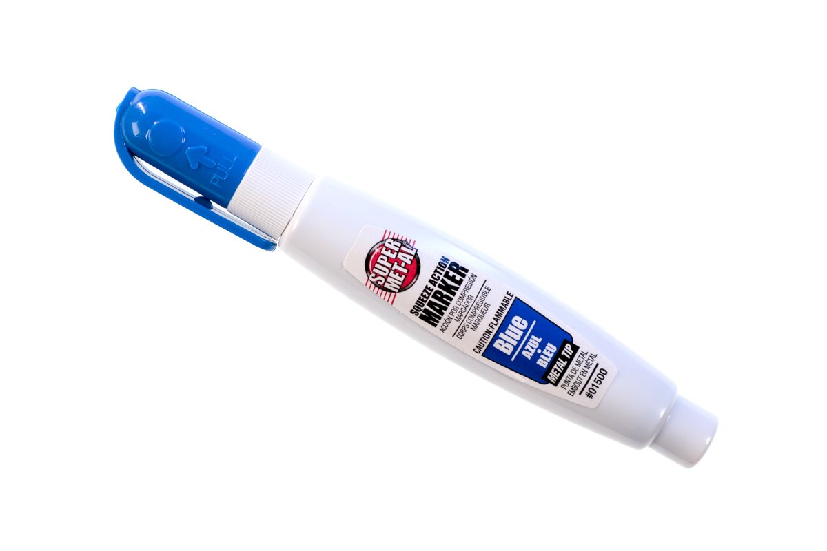 Super Met-Al Marker 04033 Pump Action Paint Marker,Fiber Tip,Black