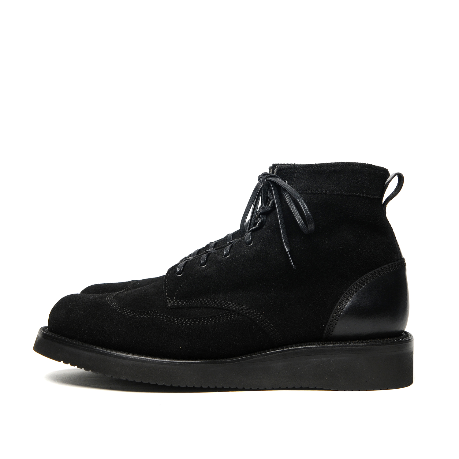30's Work Boots - Black Suede x Black Sillero — YUKETEN