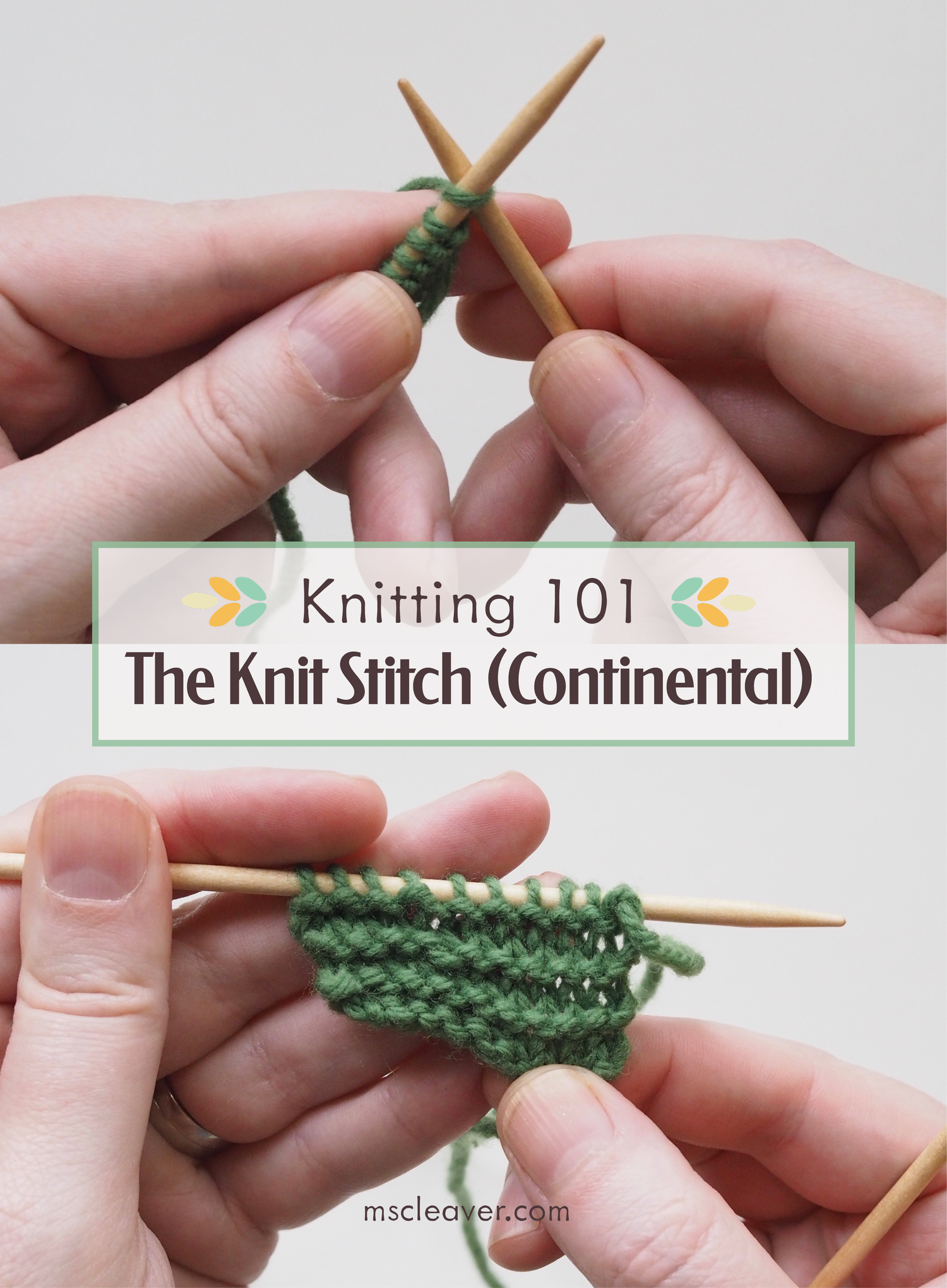 Difference between a Knit and Purl Stitch – Learn to Knit for