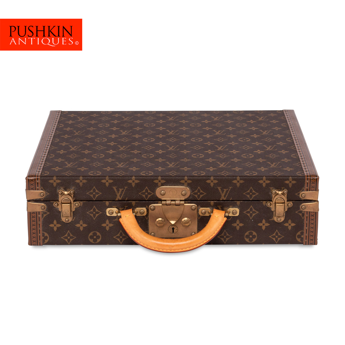 LATE 20thC LOUIS VUITTON CUSTOM FITTED WATCH CASE c.1980 — Pushkin Antiques