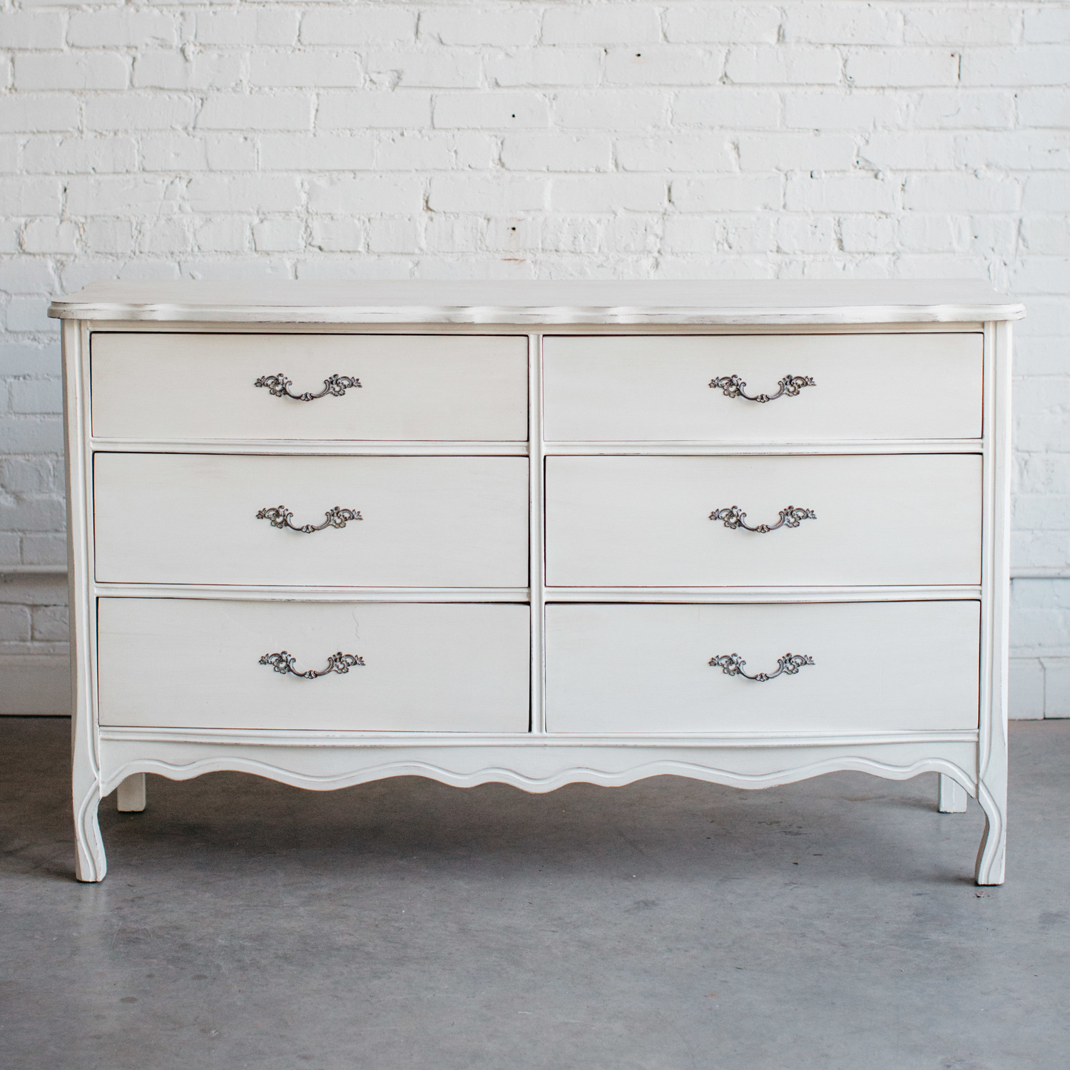 White Distressed Dresser A Darling Day