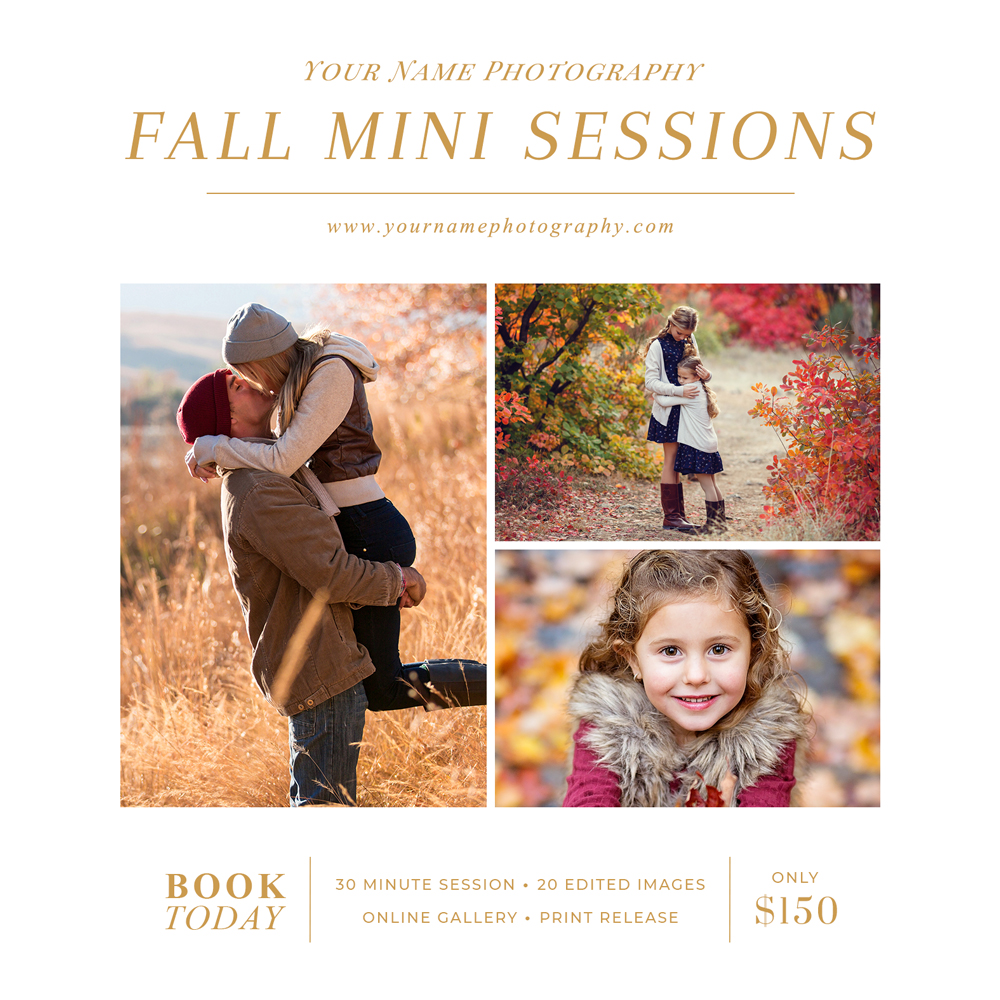 Fall Mini Session Templates Free