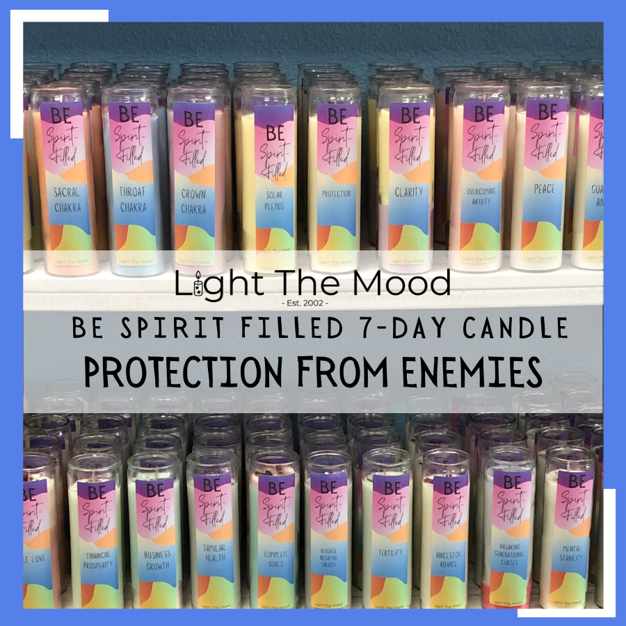 Kontoret fordom Intrusion Protection From Enemies 7-Day Candle — Light The Mood® Candles